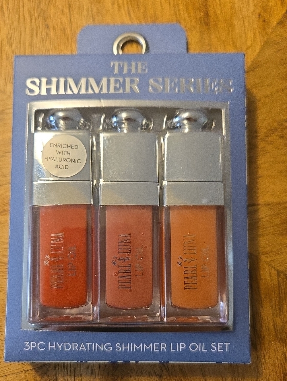 Pearl & Luna 3-Piece Hydrating Shimmer Lip Oil Set